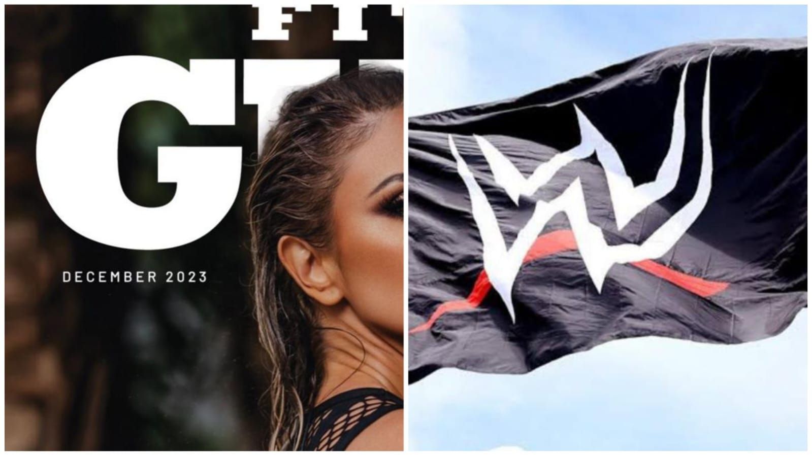 An AEW star is featured on a cover page of magazine