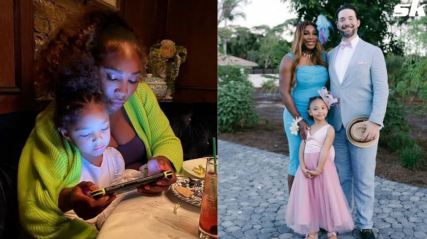 Serena Williams, Alexis Ohanian, and daughter Olympia - Instagram