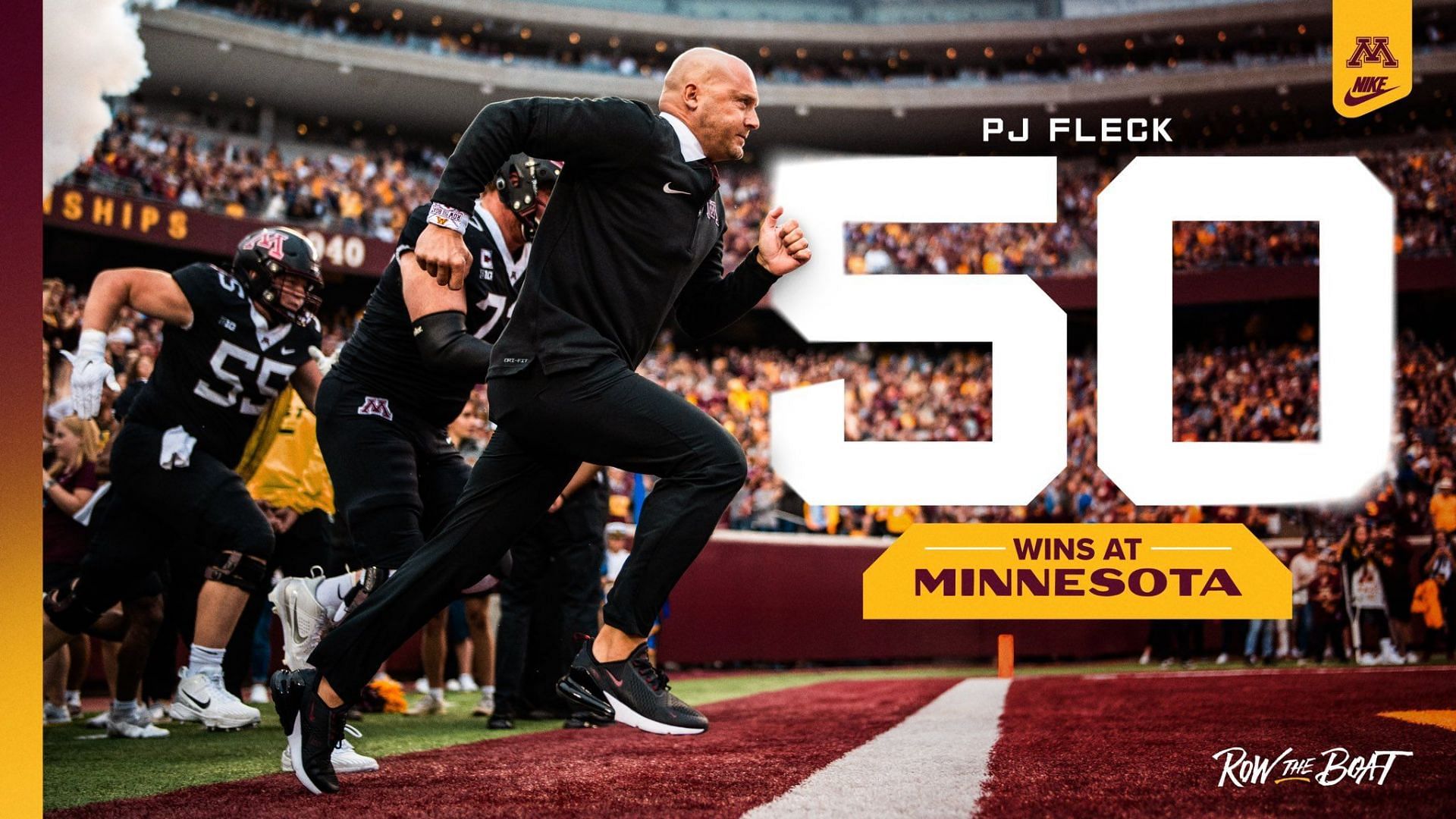 PJ Fleck has his 50th win, but not a bonus (Picture source: @GopherFootball (X)) 