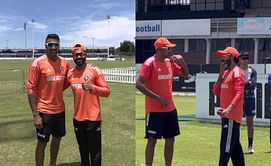 [Watch] "Ravi(Indiran) & Ravi(Chandran)"- Ashwin and Jadeja discuss strategies during practice session ahead of Test series vs South Africa