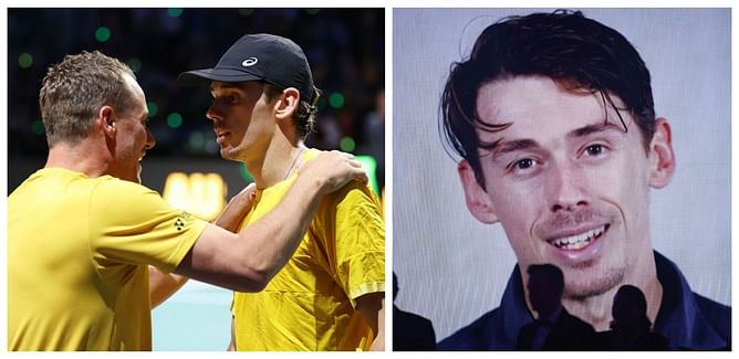 Alex de Minaur wins second Newcombe Medal for spearheading Australia into Davis Cup final, achieving career-best ranking in 2023