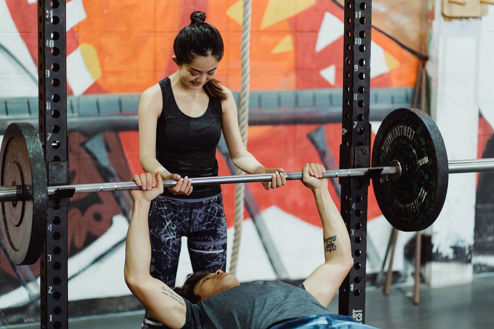 Bench press. (Image credits: Pexels/ Ketut Subiyanto)