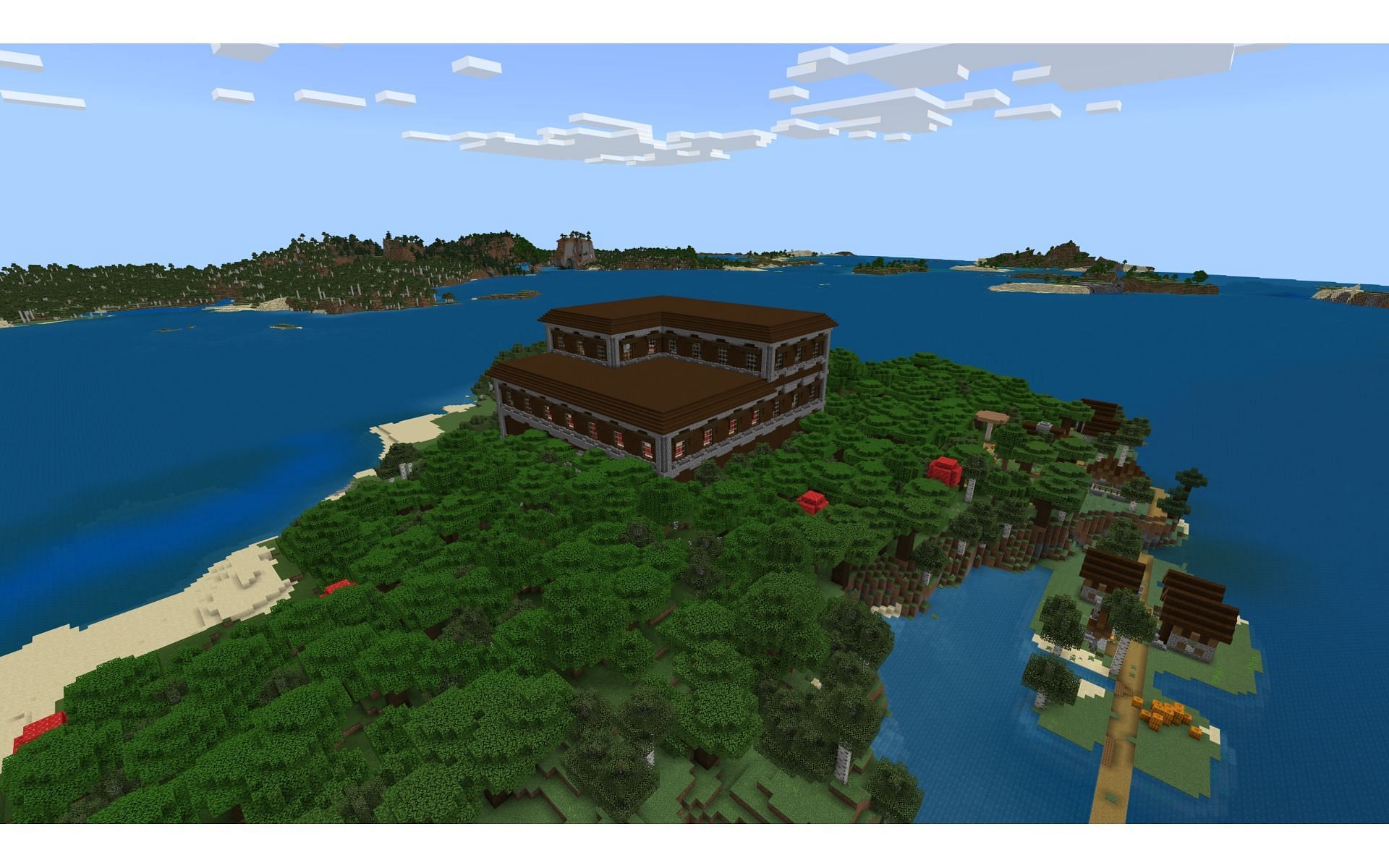 Kick back on this island (Image via Mojang)