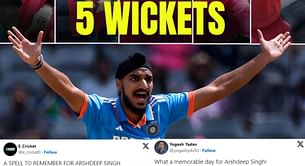 "A spell to remember" - Fans react to Arshdeep Singh’s fifer in IND vs SA 1st ODI
