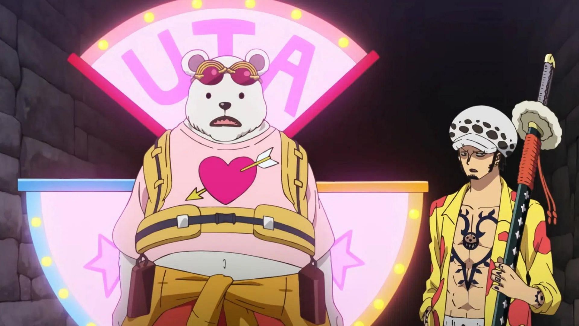 Bepo and Law in the movie (Image via Toei Animation)
