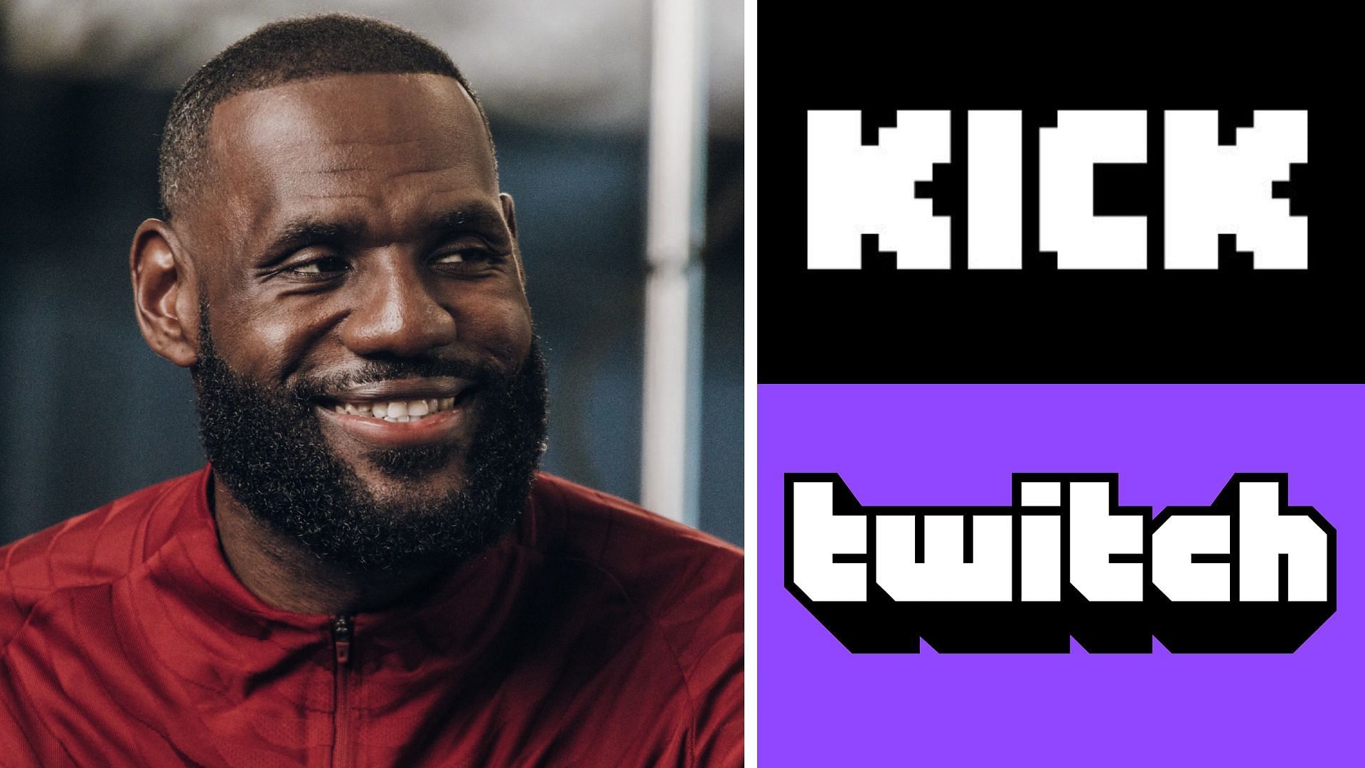 LeBron James says he will stream Madden NFL 24 (Image via LeBron James/X, Kick.com, Twitch.tv)