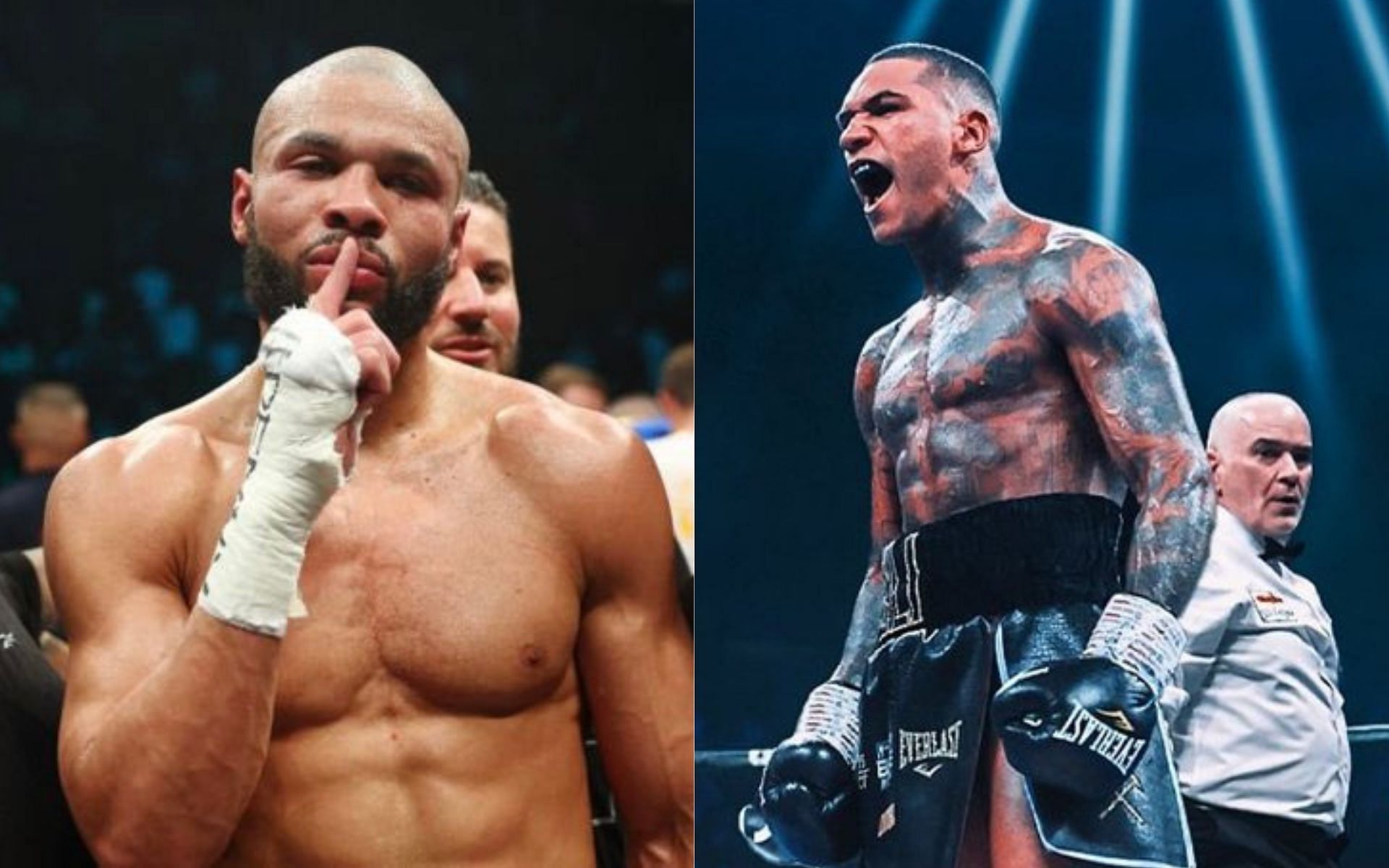 Chris Eubank Jr. (left) and Conor Benn (right) (Image credits @ChrisEubankJr and @ConorNigel on X)