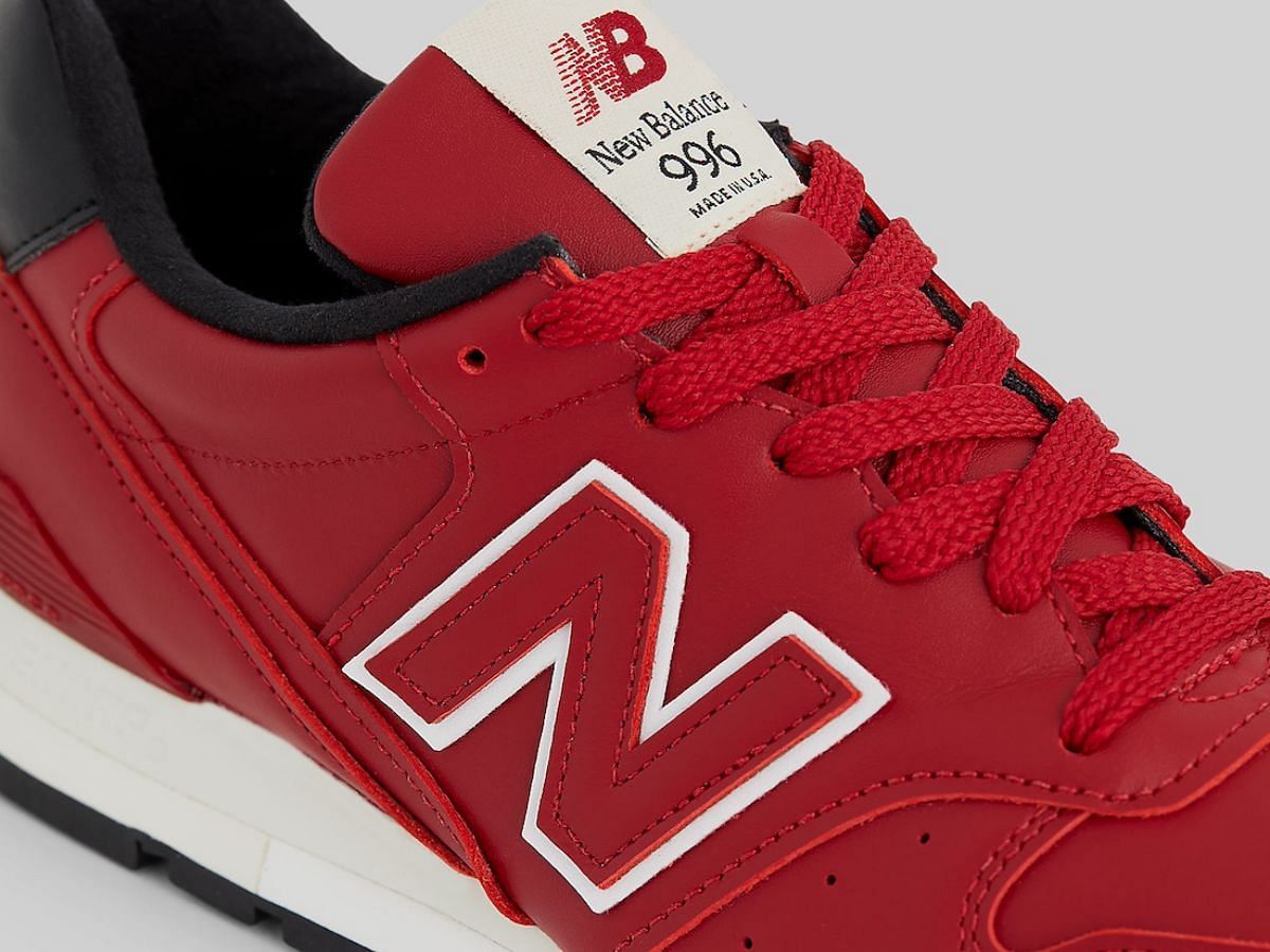 New Balance 996 Made in USA &ldquo;Crimson&rdquo; sneakers (Image via Sneaker News)