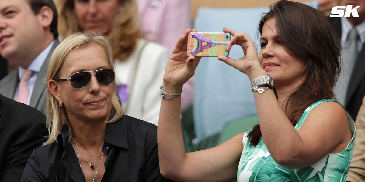 Martina Navratilova pictured with her wife 