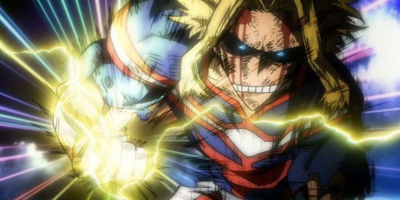 All Might&#039;s United States of Smash is one of the best punches in anime history (image via Studio Bones)