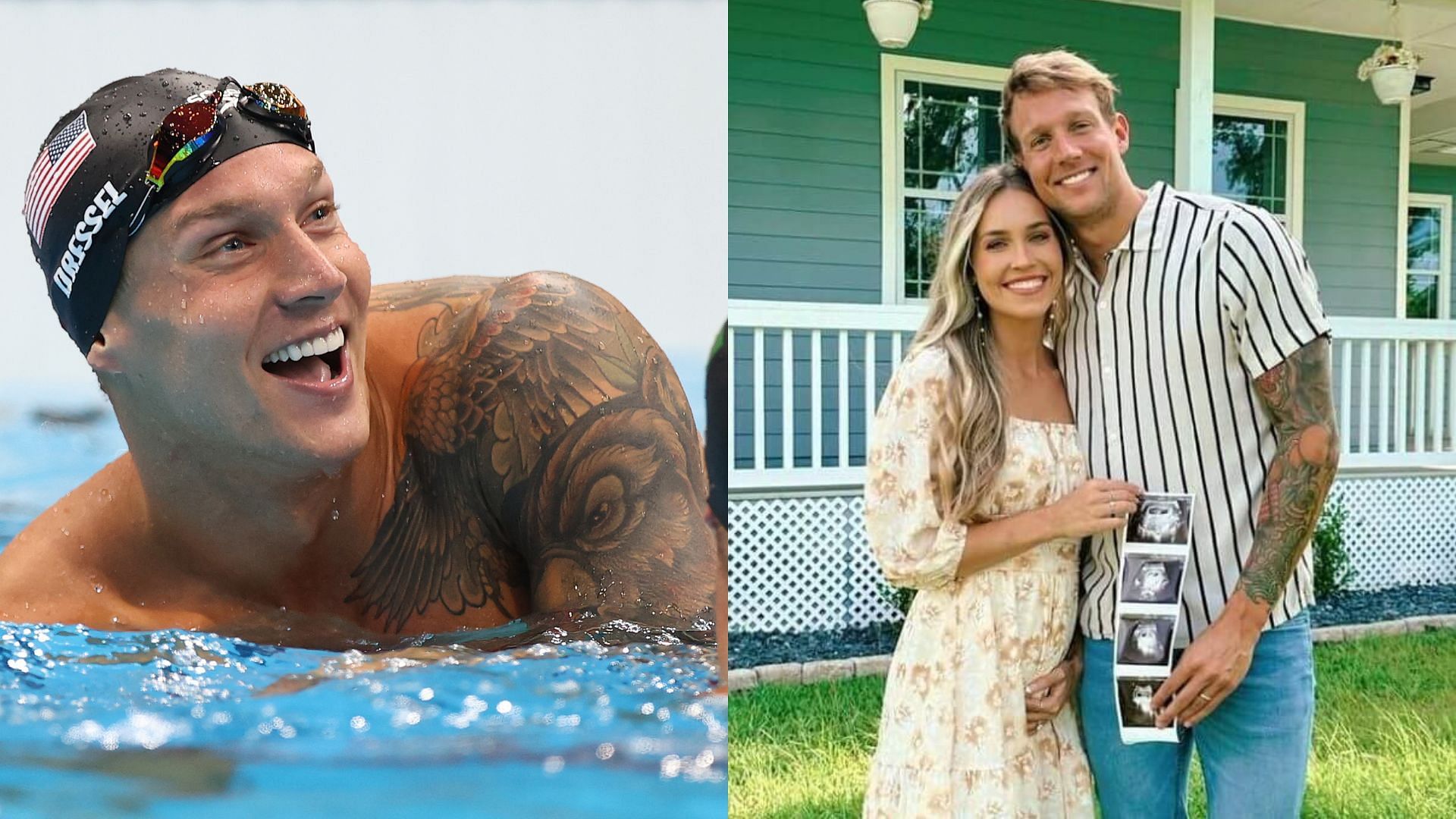 Caeleb Dressel and Meghan Haila (Image via Sportskeeda)