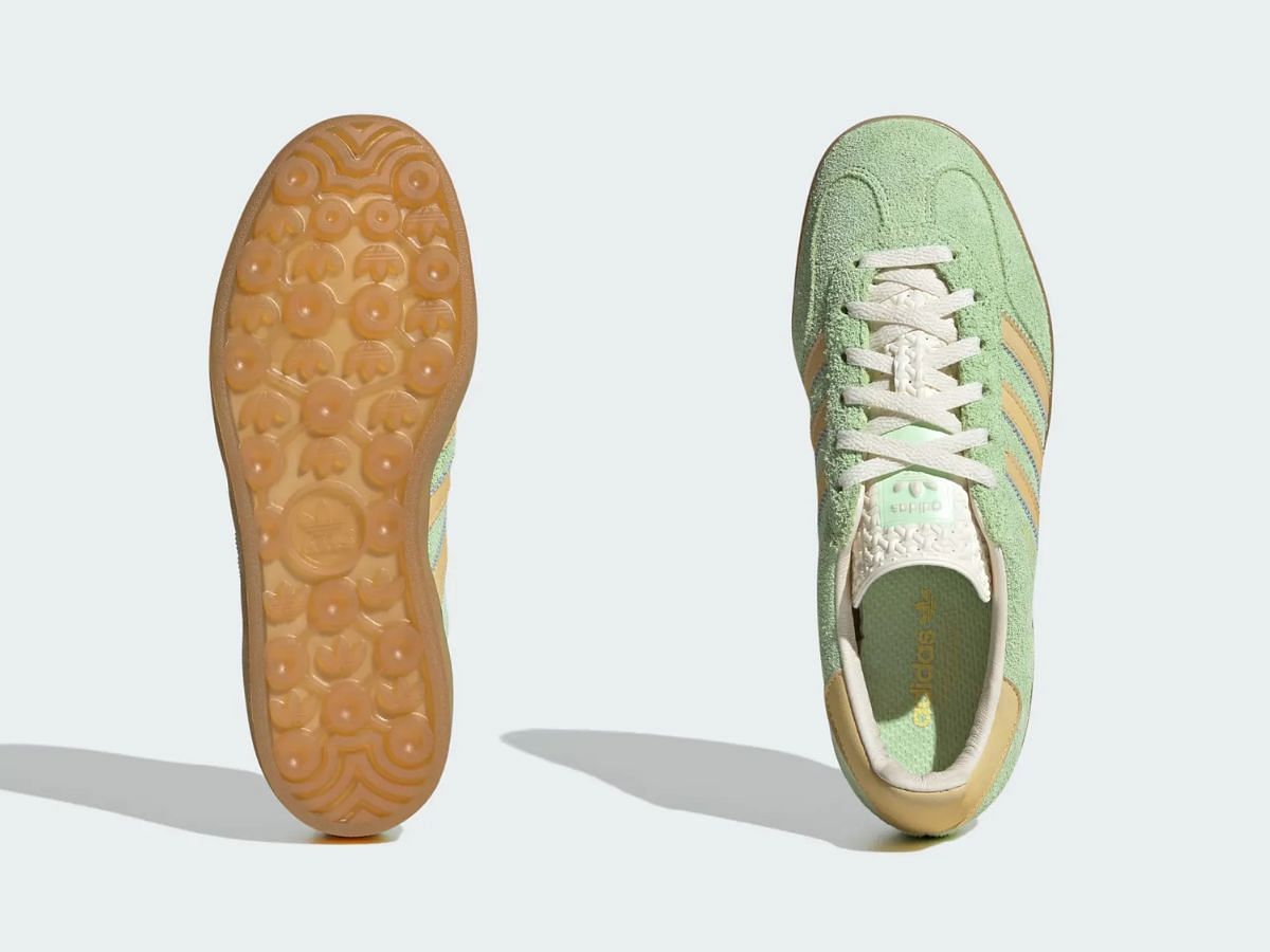 Adidas Gazelle Indoor &ldquo;Green Spark&rdquo; sneakers (Image via Adidas)