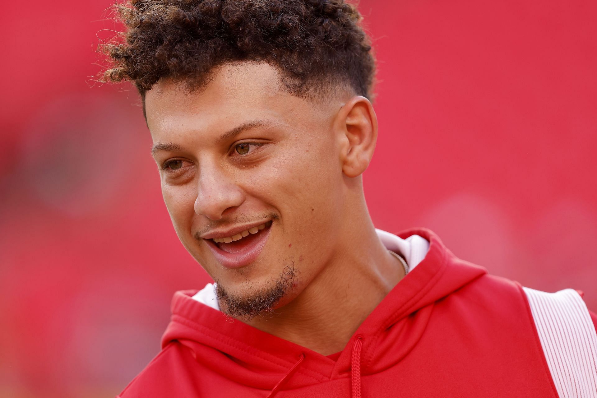 Patrick Mahomes during Denver Broncos v Kansas City Chiefs