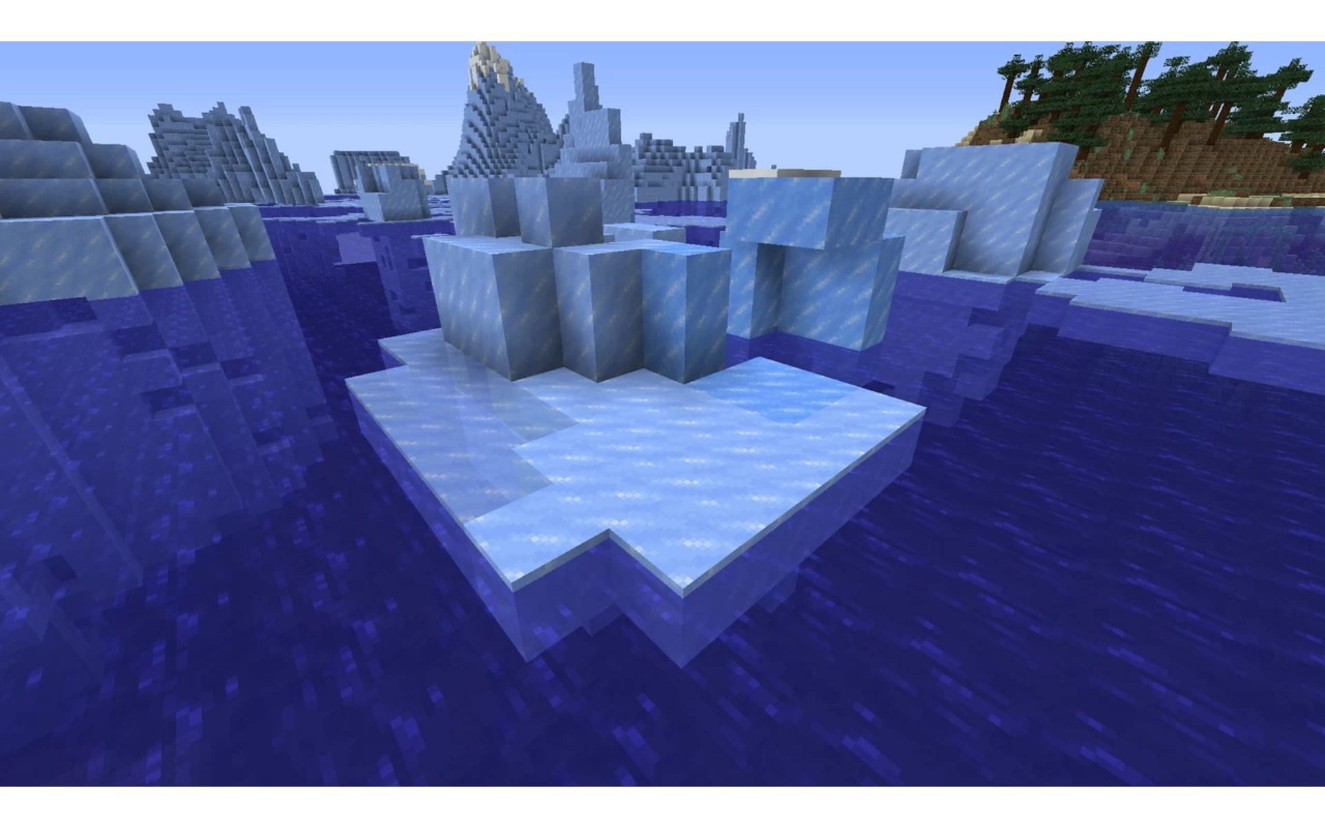 An ice and snow pattern (Image via Planet Minecraft)