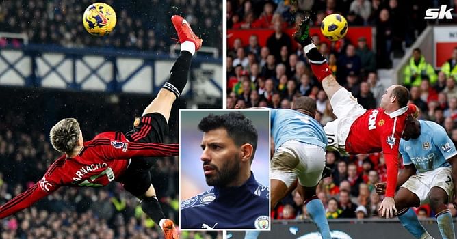 “For one major reason” - Aguero chooses best goal from Alejandro Garnacho and Wayne Rooney’s overhead kicks for Manchester United