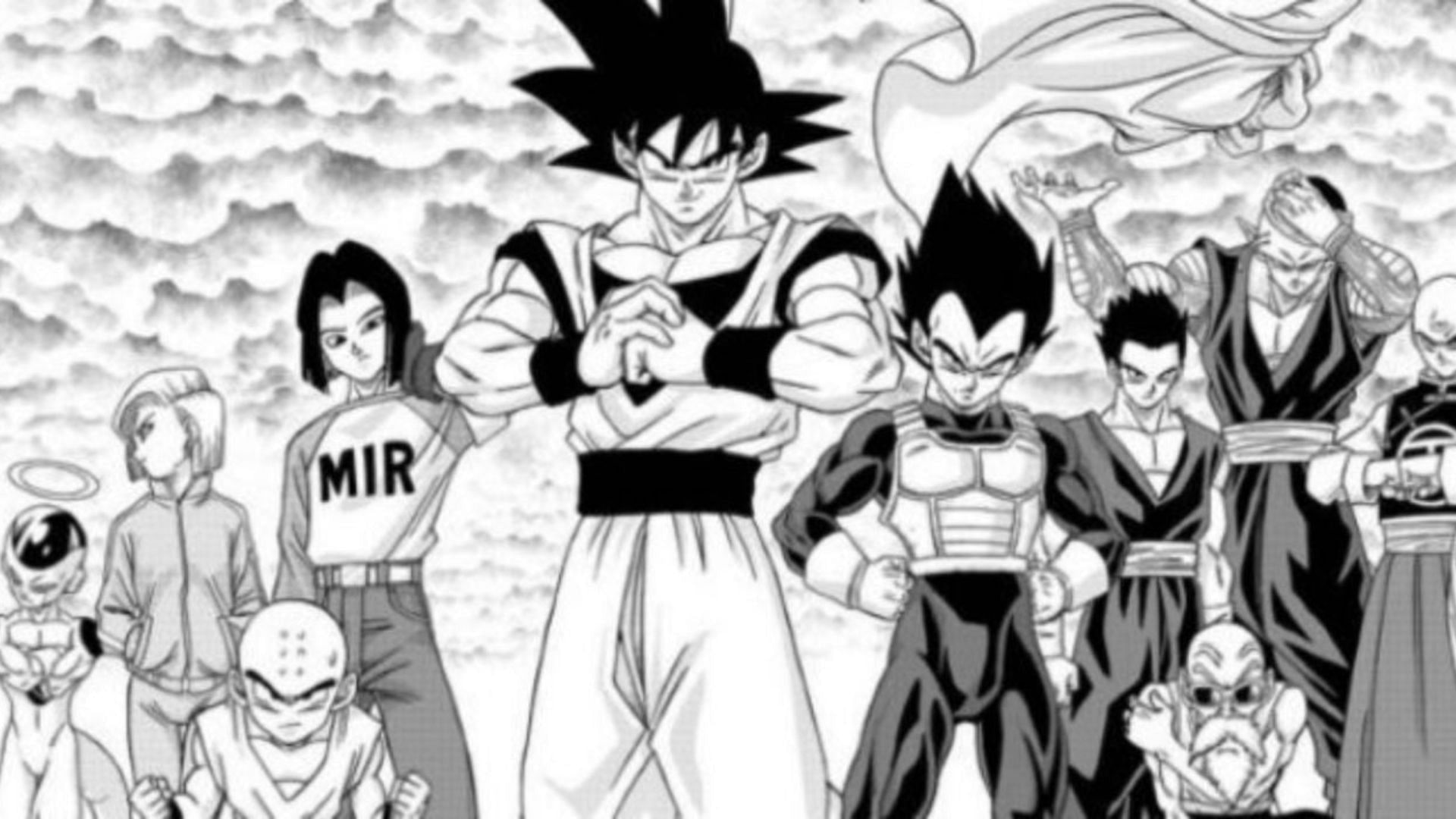 Team Universe 7 as shown in Dragon Ball Super manga (Image via Shueisha)