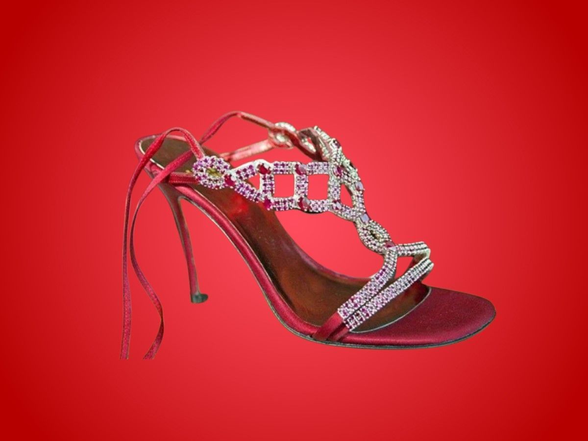 expensive black heels