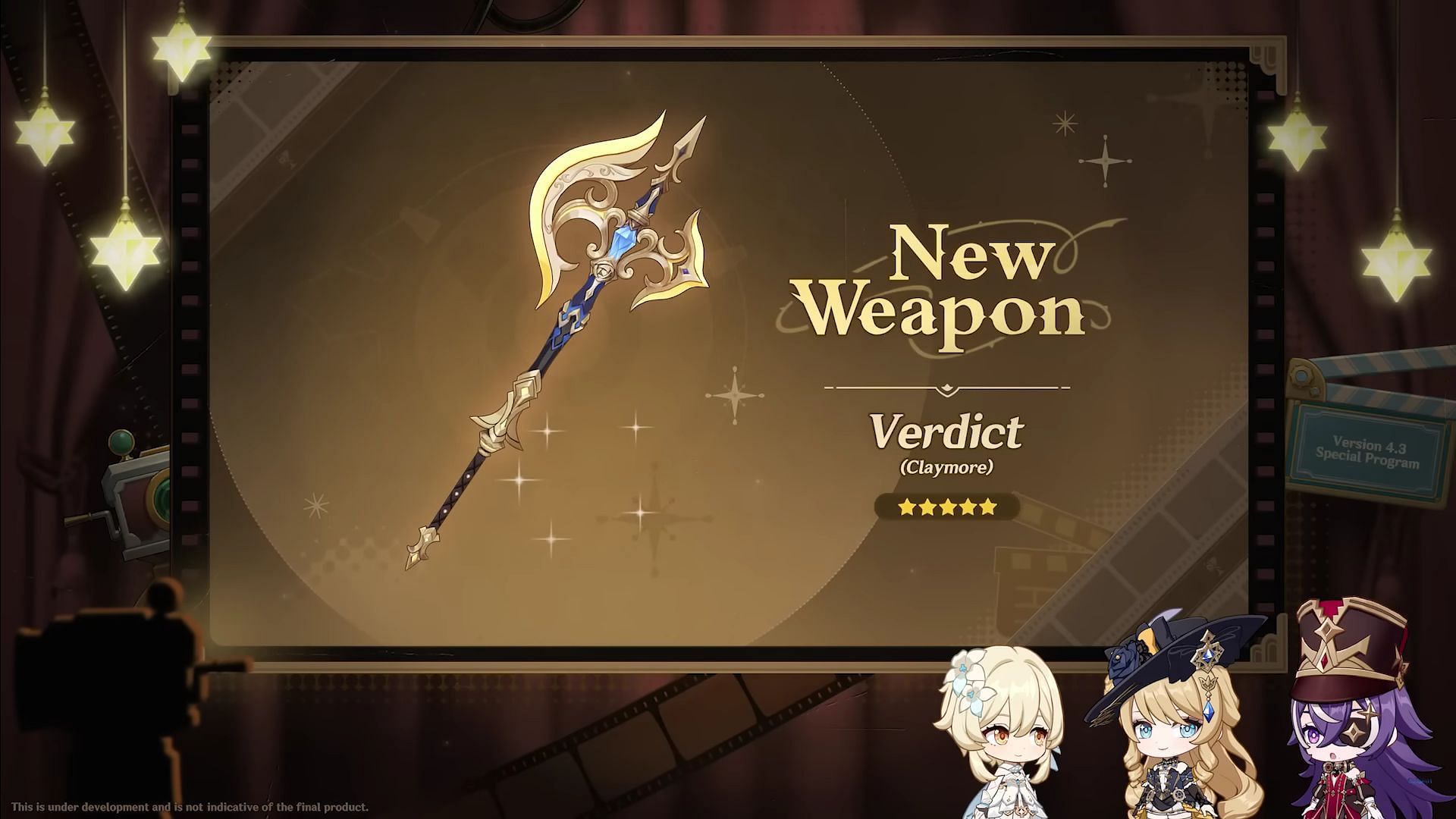 New 5-star Claymore type weapon - Verdict. (Image via HoYoverse)