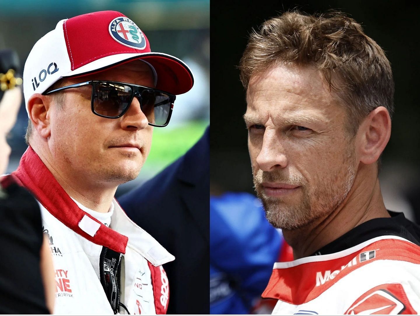 Kimi Raikkonen and Jenson Button (Images via Getty)