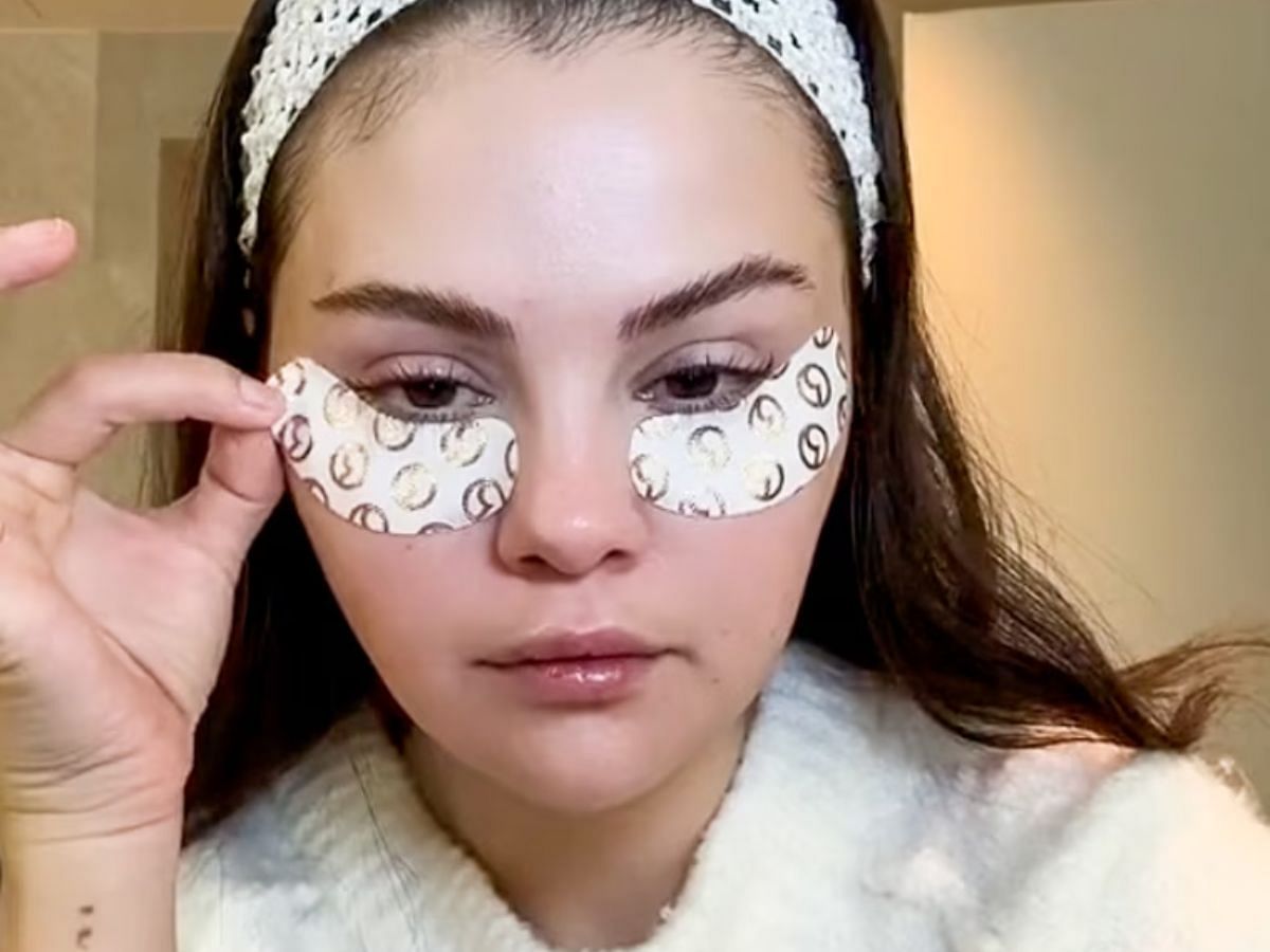 Rare Beauty Hydrating Under Eye Patches (Image via Tiktok/@selenagomez)