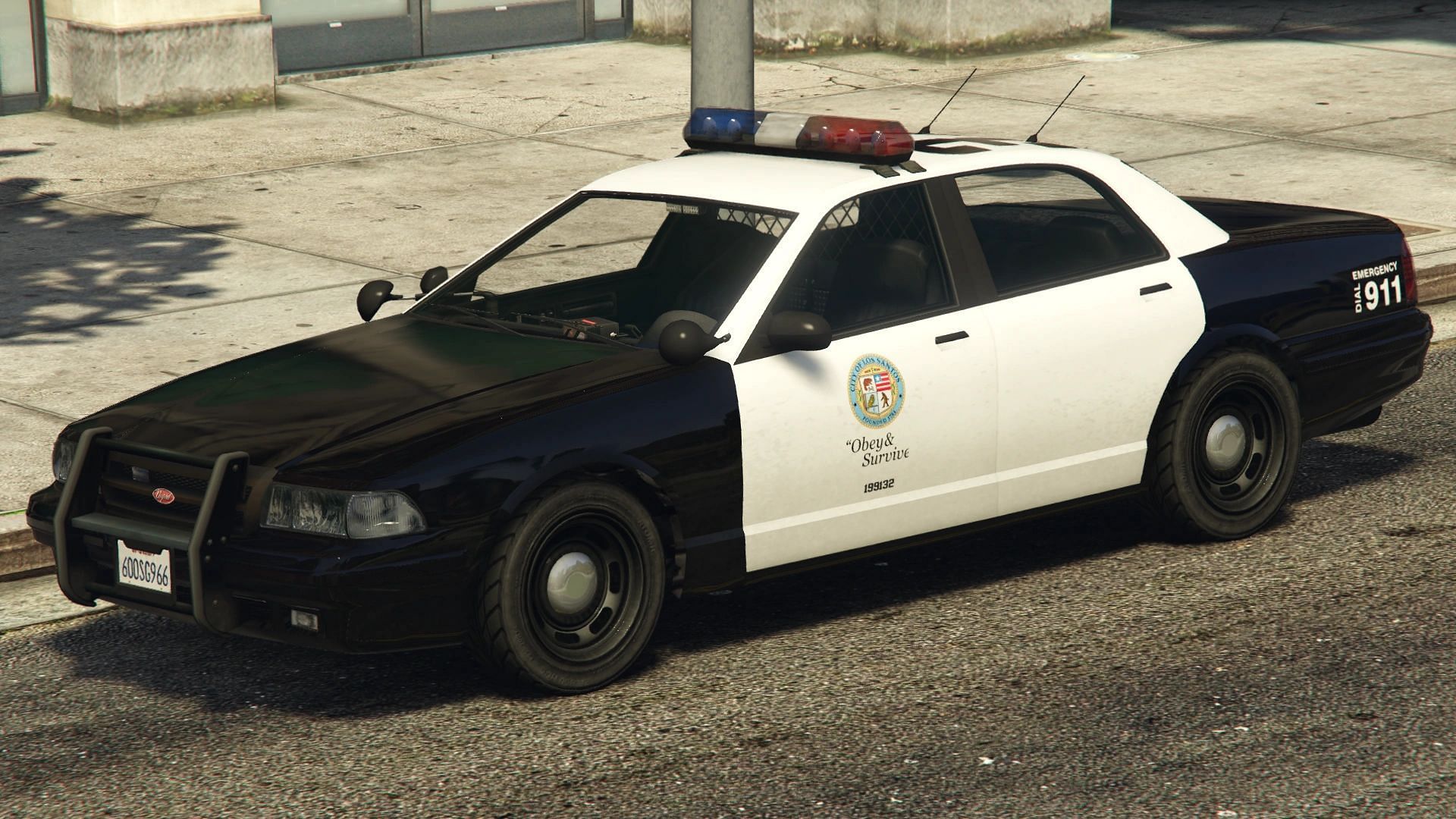 The Police Cruiser in the online multiplayer (Image via Rockstar Games)