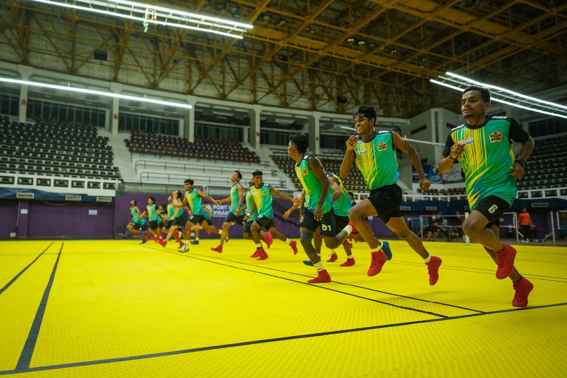 Chennai Quick Guns players train ahead of their season opener (Image via X/Chennai Quick Guns)