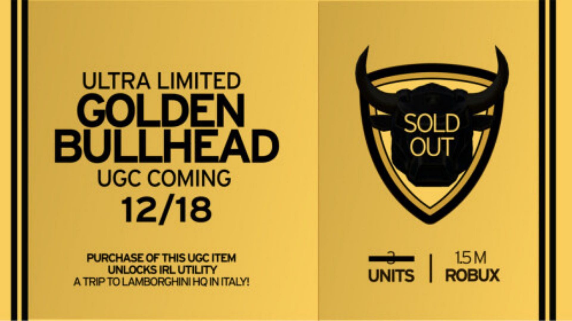 Official poster of Golden Bullhead (Image via Lamborghini Lamzador Lab)