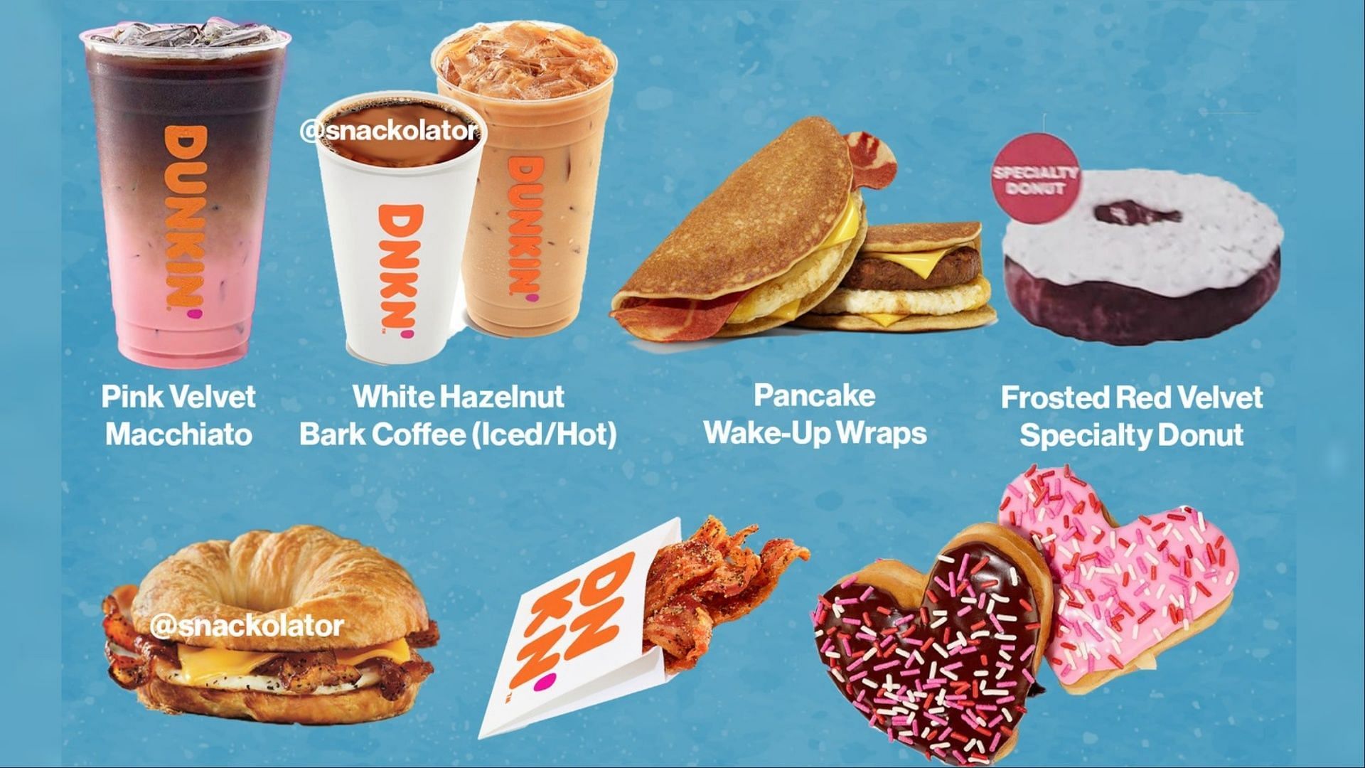 Dunkin&#039;s upcoming Winter menu is expected to hit stores on December 27, 2023 (Image via @snackolator on Instagram)