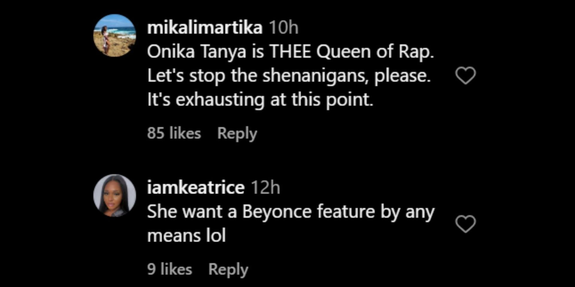 Netizens slam Laverne over her Beyonce claim. (Image via Instagram/@theshaderoom)