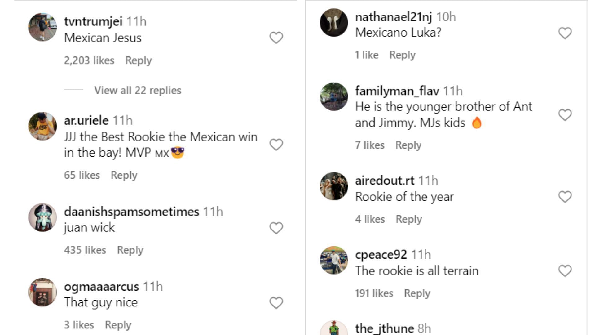 Some of the comments after they saw Jaime Jaquez Jr.&#039;s trick shot.