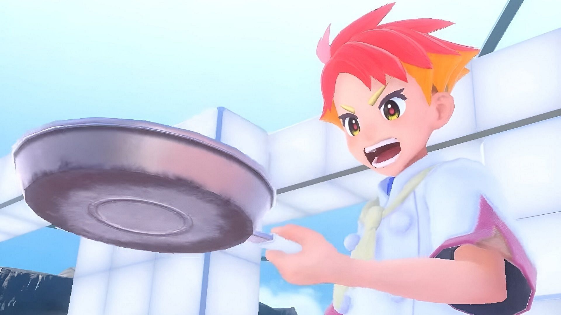 Crispin is the BB Elite Four&#039;s fiery culinary trainer in Pokemon Scarlet and Violet (Image via Game Freak)