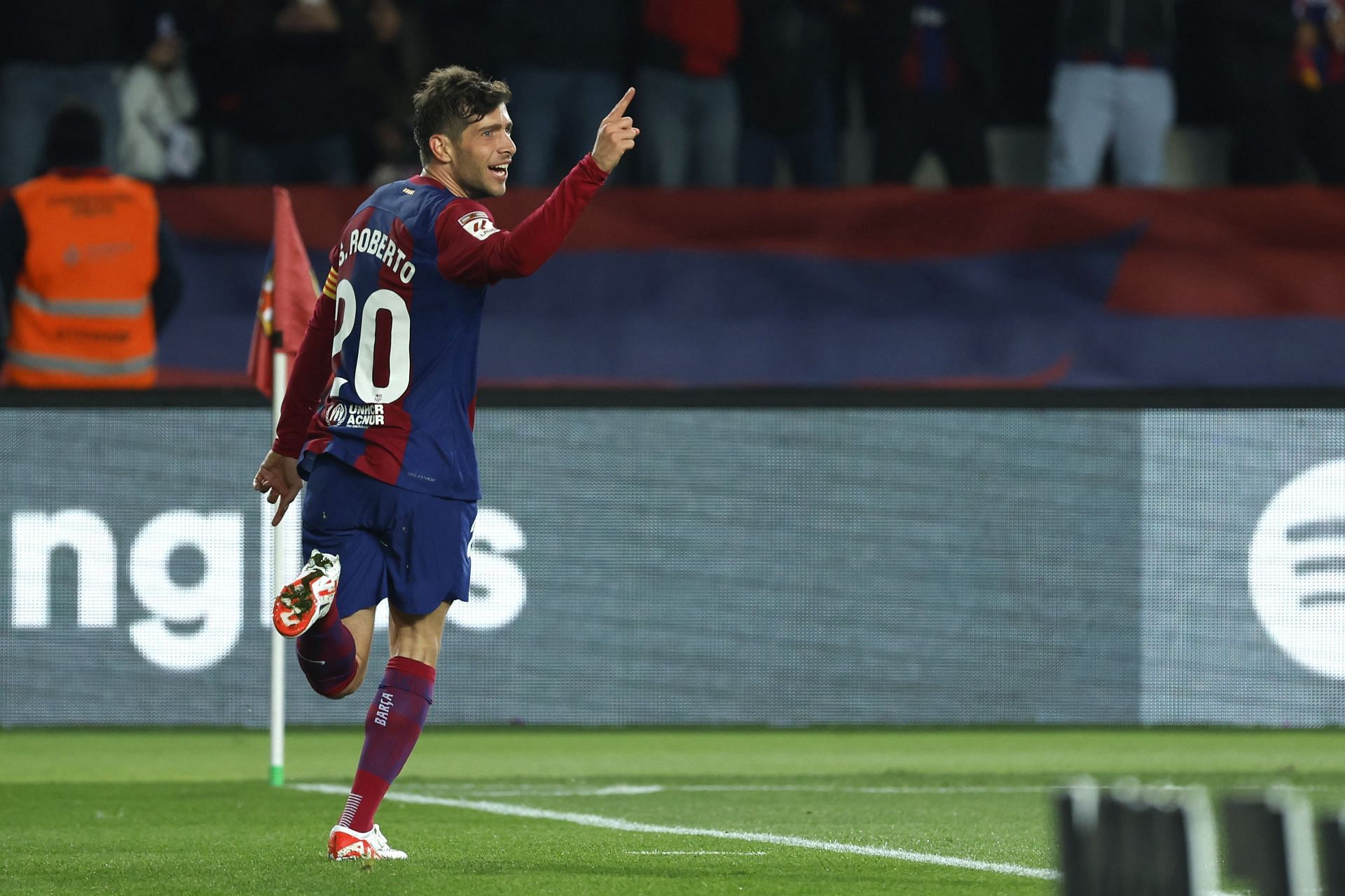 Sergi Roberto is the club captain at the Camp Nou.