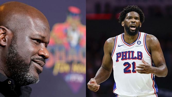"Four rings & three Finals MVP's": Shaquille O'Neal throws personal shot at Bill Simmons for bold "Joel Embiid is better than Shaq" declaration