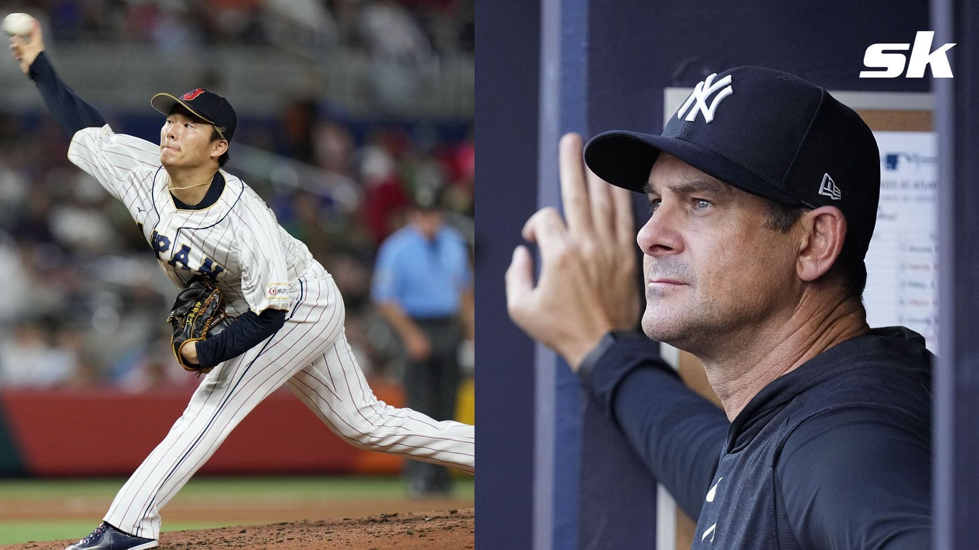 Aaron Boone believes talk about the Yankees rivals may have helped their pursuit of Yoshinobu Yamamoto