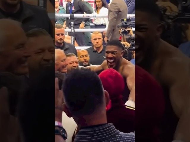 When Anthony Joshua was caught on camera ringside with Conor McGregor
