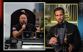 “Set an example for all of us guys” - Tristan Tate heaps praise on controversial streamer Alex Jones after X reinstatement