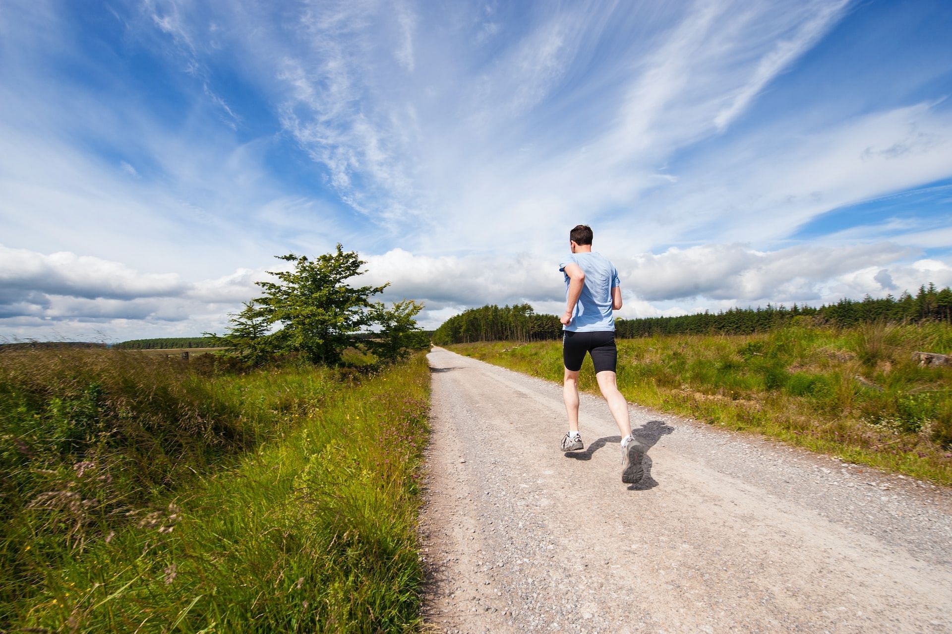 Running. (Image credits: Unsplash/ Jenny Hill)