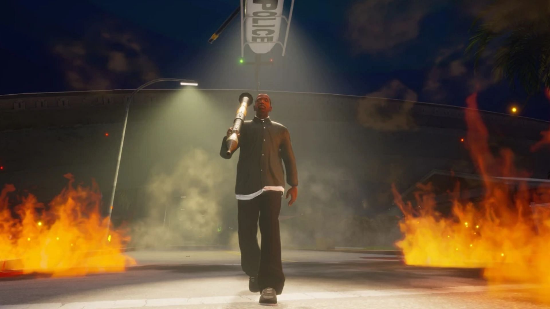 A screenshot from Grand Theft Auto San Andreas Definitive Edition (Image via Rockstar Games)