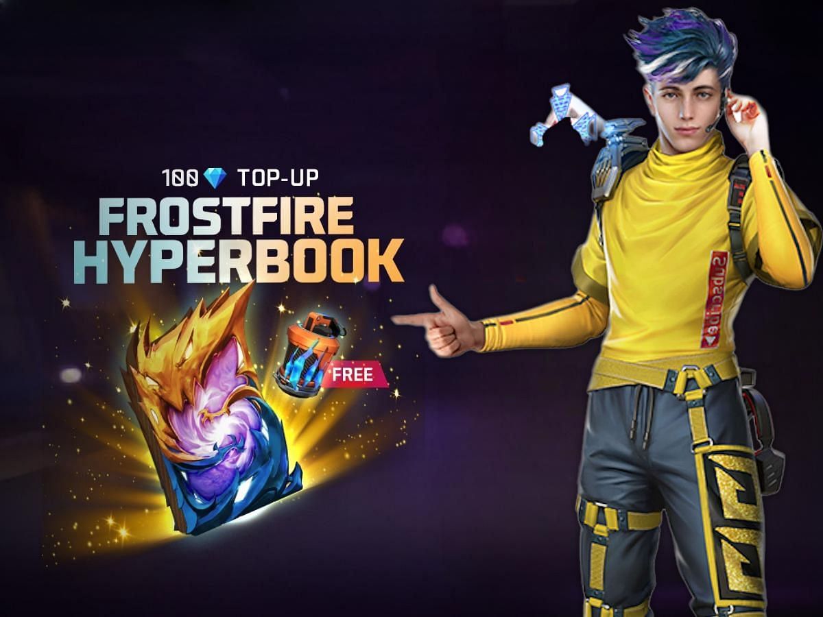 New Free Fire Frostfire Hyperbook Top-Up event (Image via Garena)