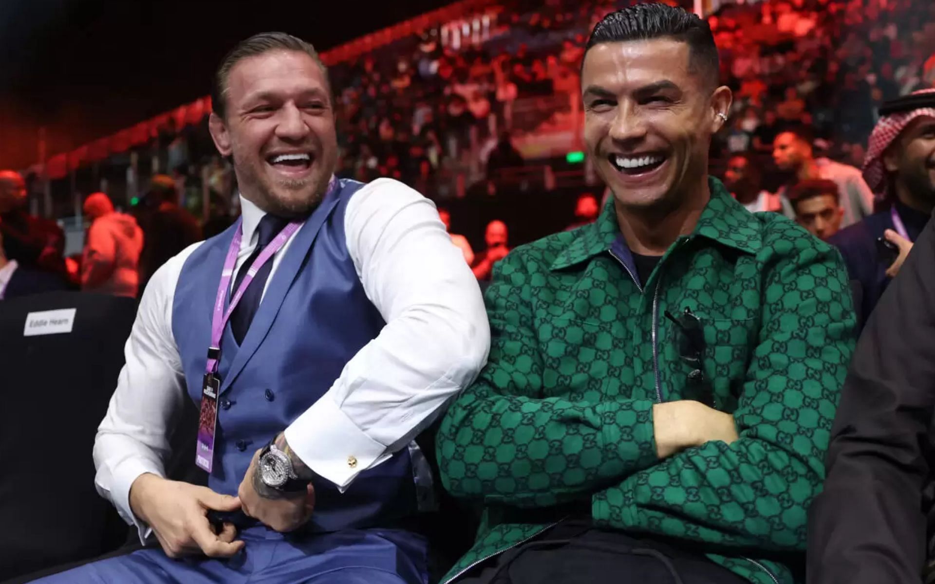Conor McGregor and Cristiano Ronaldo in Saudi Arabia. (via Instagram @thenotoriousmma)