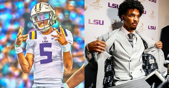 Jayden Daniels predicted his Heisman Trophy win with custom eye-catching suit [Photos]
