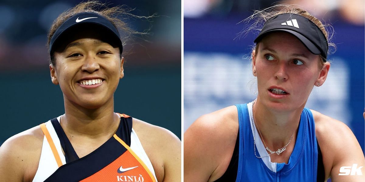 Naomi Osaka(l) and Caroline Wozniacki (r)