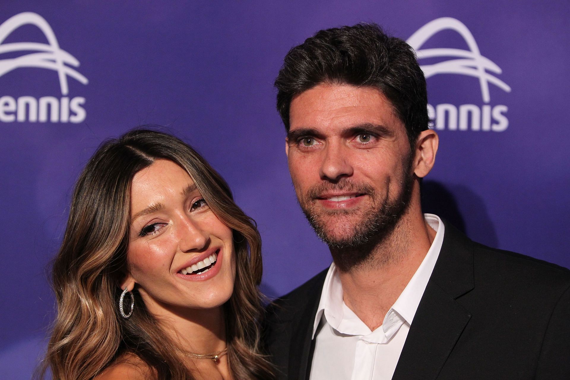 Mark Philippoussis and his wife Silvana at the 2016 Australian Open