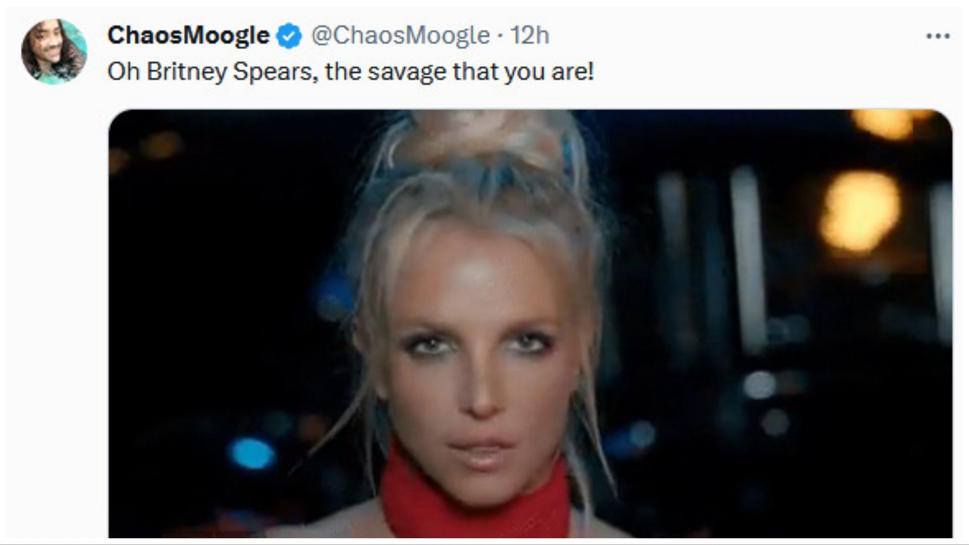 Fans react to Spears&#039; recent Instagram post (Image via X/@ChaosMoogle)