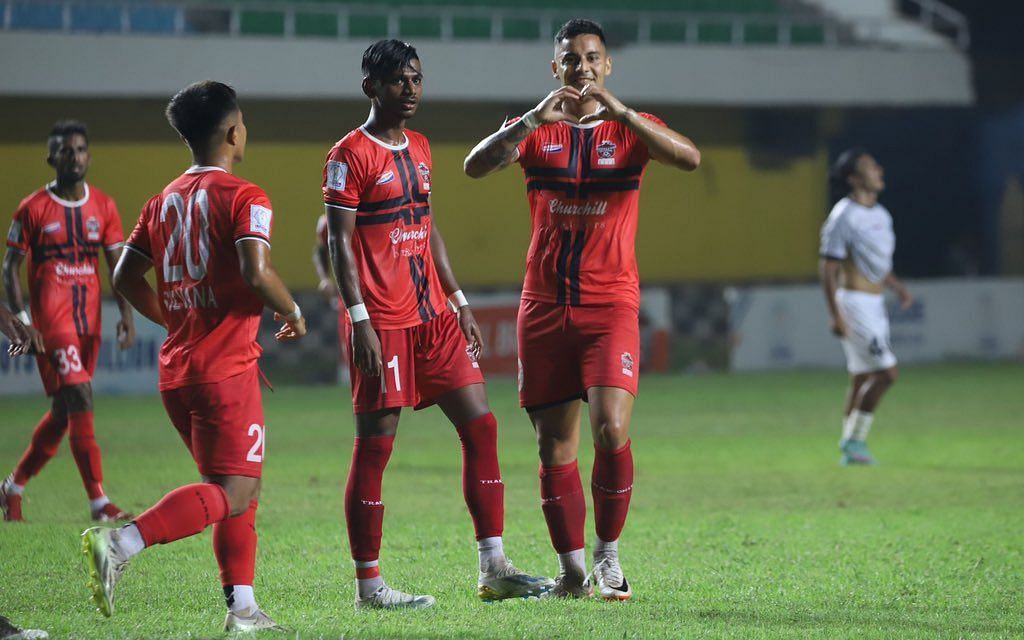 Churchill Brothers players in action (Image: Twitter/I-League)