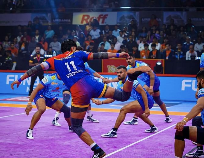 JAI vs UP Dream11 prediction: Today's match predicted playing 7s for Jaipur Pink Panthers vs UP Yoddhas Pro Kabaddi 2023, Match 32