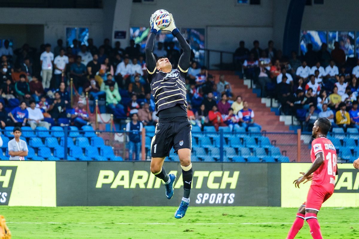 Gurpreet had a good game today (Image courtesy: ISL Media)