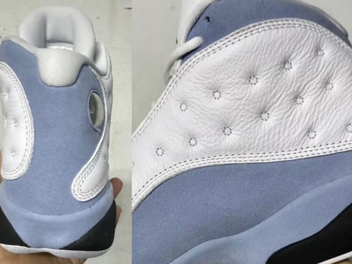 Here&#039;s a closer look at the sides and heels of these sneakers (Image via Instagram/@zsneakerheadz)