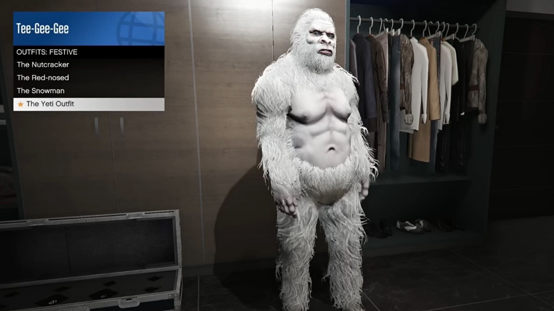 This is what the Yeti outfit looks like (Image via YouTube/TGG)