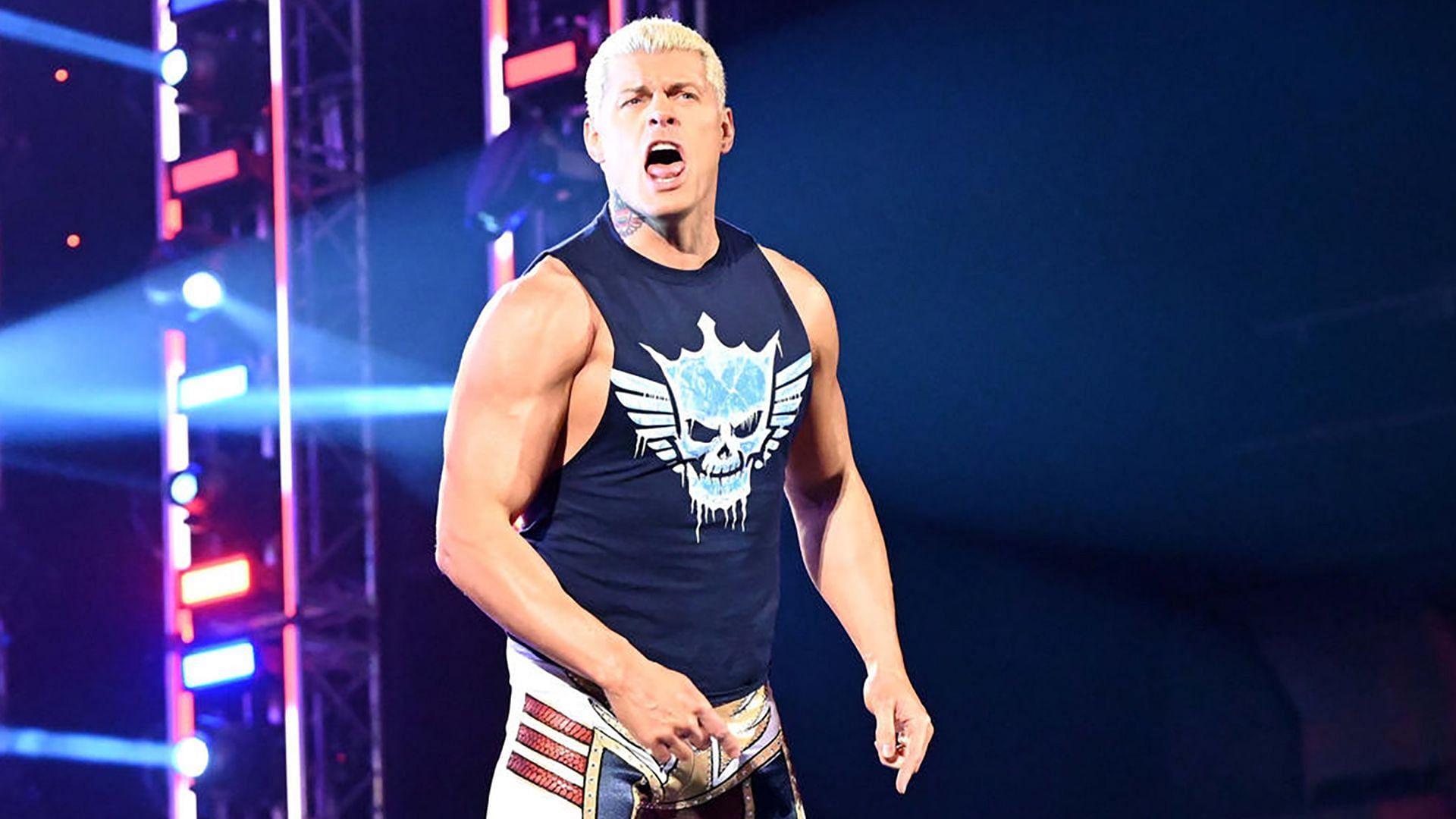 Cody Rhodes poses in the ring on WWE RAW
